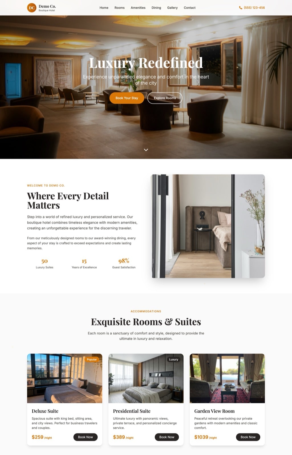 Boutique Hotel Demos